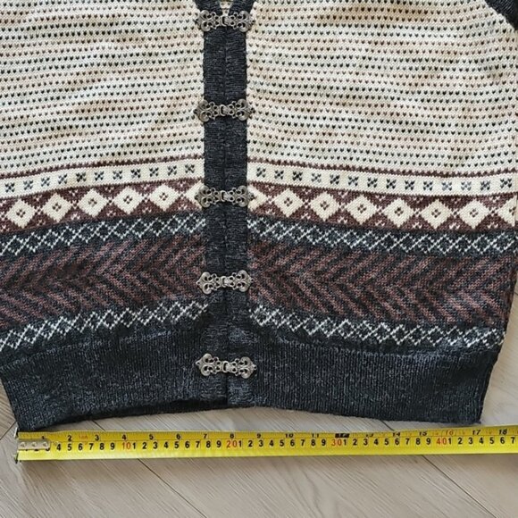 Maria Lammi Merino Wool Handmade Finnish Knit Sweater Vest XL - Picture 8 of 11